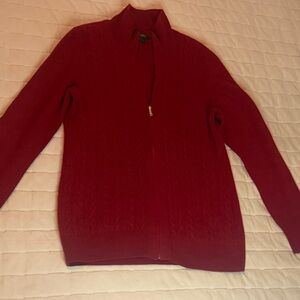 Talbots Cherry Red Knit Sweater